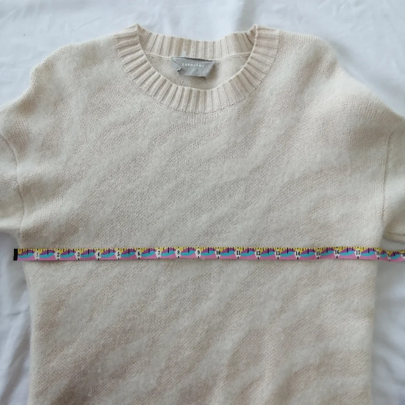 Everlane The Alpaca Tiger Jacquard Crewneck Sweater Wool Alpaca Blend Small - Picture 14 of 16
